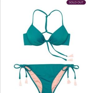 Adore Me Teal Push-Up Bikini